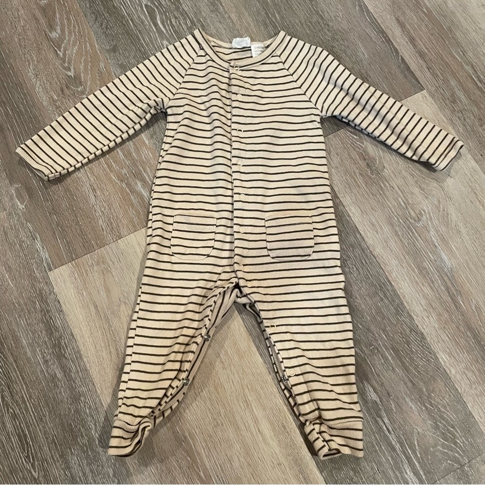 Jami Kay Striped Onesie EUC size 6-12m